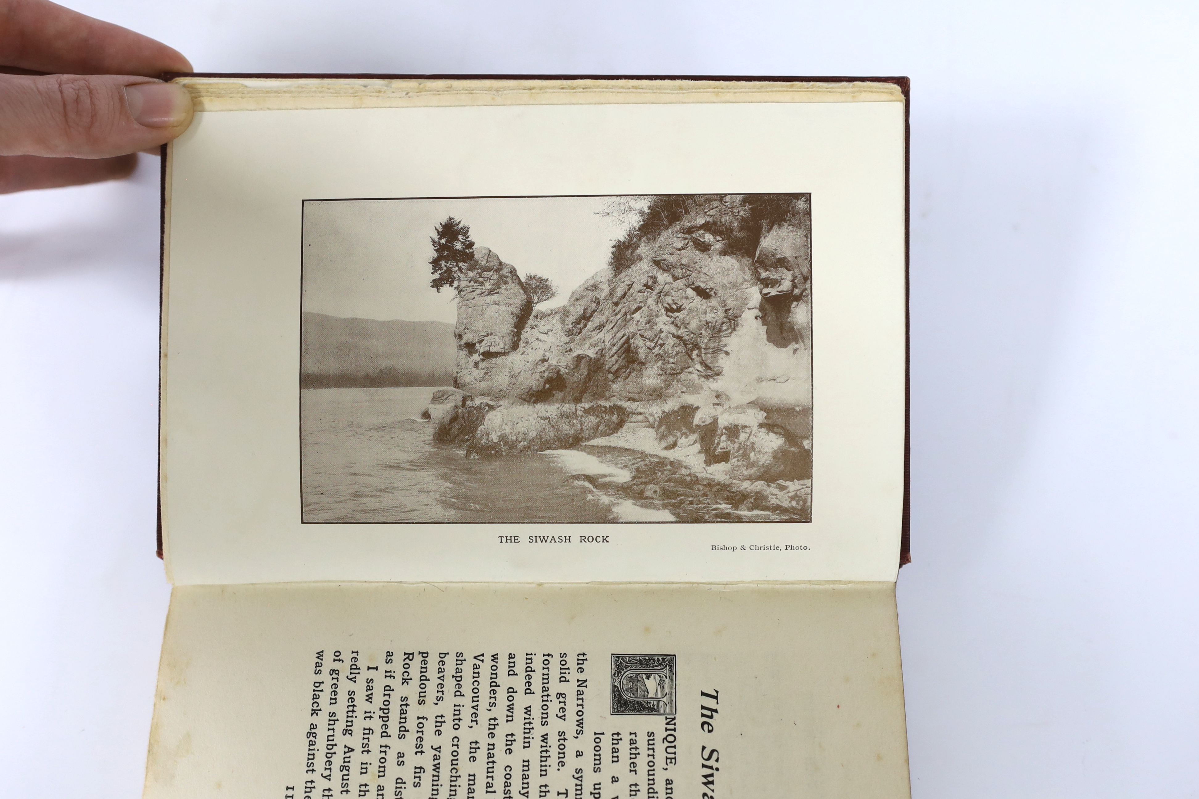 Johnson, E. Pauline (Tekahionwake) - Legends of Vancouver, 1st edition, 8vo, red cloth with gilt lettering and pictorial motif to front board, portrait frontis, David Spencer, Limited, Vancouver, 1911